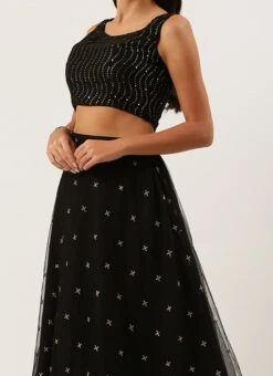 Teen Girls Pink Foil Printed Cape Style Lehenga N Potli Bag Party Wear