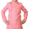 Pink Foil Printed Indo Western Sherwani Set