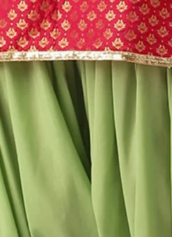 Pink Jacquard Round Neck Kurti Festive Wear -Mahra Clothing Shop Pink Jacquard Round Neck Kurti KRBS02307674 rrc2