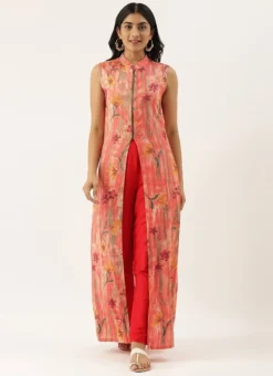 Pink N Red Collar Neck Kurta Sets After Six Wear -Mahra Clothing Shop Pink N Red Collar Neck Kurta Sets KSBS02102834 u