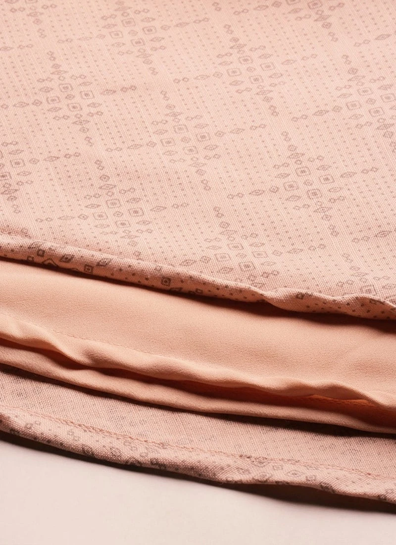 Pink Rayon High N Low Pleated Yoke Dress After Six Wear 8 Pink Rayon High N Low Pleated Yoke Dress After Six Wear - Image 8