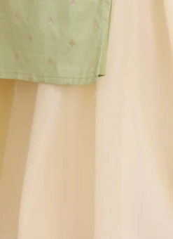 Dupatta From Pista Green N Cream Printed Sharara Set After Six Wear -Mahra Clothing Shop Pista Green N Cream Printed Sharara Set SLBS02306316 rrc3 2