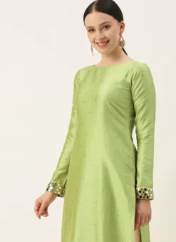 Pista Green Taffeta Top Festive Wear 11 Pista Green Taffeta Top Festive Wear -Mahra Clothing Shop Pista Green Taffeta Top KRBS02307690 b