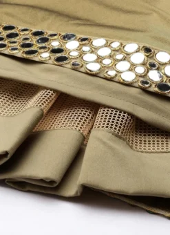 Prairie Sand N Red Gota Embroidered Lehenga Set Festive Wear -Mahra Clothing Shop Prairie Sand N Red Gota Embroidered Lehenga set GHBS02110857 rrc1