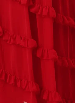 Red Georgette Embroidered Maxi Dress Festive Wear -Mahra Clothing Shop Red Georgette Embroidered Maxi Dress DRBS02211085 rrc4