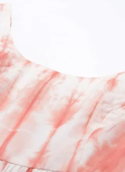 Rust Color Tie Dye Maxi Dress After Six Wear -Mahra Clothing Shop Rust Color Tie Dye Maxi Dress DRBS02202354 rrc1 1