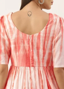 Rust Color Tie Dye Maxi Dress After Six Wear -Mahra Clothing Shop Rust Color Tie Dye Maxi Dress DRBS02202354 rrc2 1