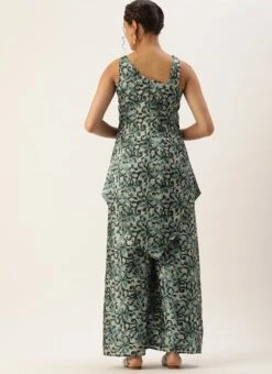 Top From Sage Green Art Silk Digital Printed Co Ords Set After Six Wear 11 Top From Sage Green Art Silk Digital Printed Co Ords Set After Six Wear -Mahra Clothing Shop Sage Green Art Silk Digital Printed Co Ords Set IWBS02210898 b