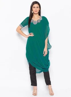 Sky Blue Georgette Embroidered Kurta Straight Pant Set After Six Wear -Mahra Clothing Shop Sky Blue Georgette Embroidered Kurta Straight Pant Set KRSMNC2015KS u