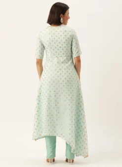 Teen Girls Sky Blue Organza Jacquard Sets N Suits Festive Wear 7 Teen Girls Sky Blue Organza Jacquard Sets N Suits Festive Wear -Mahra Clothing Shop Sky Blue Organza Jacquard Sets N Suits IWBS02205989 b