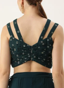 Skirt From Teal Blue Georgette Embroidered Co Ord Set After Six Wear -Mahra Clothing Shop Teal Blue Georgette Embroidered Co ord Set IWBS02305160 rrc3