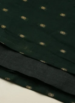 Teal Green Art Silk Cotton Jacquard Dress After Six Wear -Mahra Clothing Shop Teal Green Art Silk Cotton Jacquard Dress DRBS02212464 rrc4