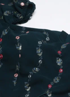 Teal Green Embroidered Blouse Festive Wear -Mahra Clothing Shop Teal Green Embroidered Blouse BLBS02306299 rrc1