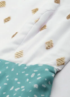 Teen Girls Blue N White Georgette Handkerchief Style Gown Festive Wear -Mahra Clothing Shop Teen Girls Blue N White Georgette Handkerchief Style Gown TGIWBS02104142 rrc1