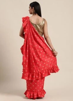 Teen Girls Red Art Silk N Brown Sequins Ruffle Saree Festive Wear 7 Teen Girls Red Art Silk N Brown Sequins Ruffle Saree Festive Wear -Mahra Clothing Shop Teen Girls Red Art Silk N Brown Sequins Ruffle Saree TGSABS02104203 b