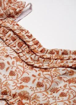 White Art Silk Digital Printed Maxi Dress After Six Wear -Mahra Clothing Shop White Art Silk Digital Printed Maxi Dress DRBS02209823 rrc1