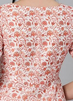 White Art Silk Printed Crisscross Dress Festive Wear -Mahra Clothing Shop White Art Silk Printed Crisscross Dress DRBS02205031 rrc2