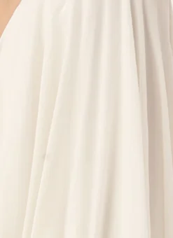 White Embroidered Halter Neck Gown Festive Wear -Mahra Clothing Shop White Embroidered Halter Neck Gown IWBS02307657 rrc3