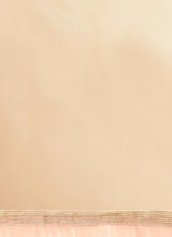 White Embroidered Ruffles Blouse N Peach Saree Party Wear -Mahra Clothing Shop White Embroidered Ruffles Blouse N Peach Saree SABS02004386 rrc1