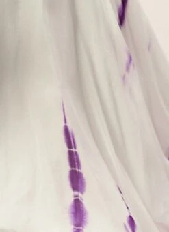 White Georgette Tie N Dye Dress After Six Wear -Mahra Clothing Shop White Georgette Tie N Dye Dress DRBS02210972 rrc3