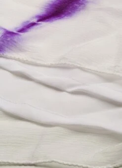 White Georgette Tie N Dye Dress After Six Wear -Mahra Clothing Shop White Georgette Tie N Dye Dress DRBS02210972 rrc4