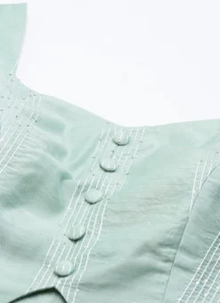 Bottom From White Jacket N Pista Green Embroidered Palazzo Set After Six Wear -Mahra Clothing Shop White Jacket N Pista Green Embroidered Palazzo Set IWBS02211157 rrc2