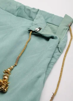 White N Blue Embroidered Lehenga With Potli Bag Festive Wear -Mahra Clothing Shop White N Blue Embroidered Lehenga With Potli Bag GHBS02208476 rrc2