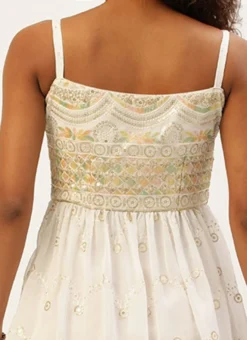 Top From White N Pink Peplum Top Gharara Set After Six Wear -Mahra Clothing Shop White N Pink Peplum Top Gharara Set IWBS02209675 rrc3