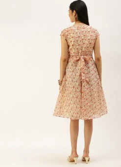 White Printed Art Silk Mini Dress After Six Wear 11 White Printed Art Silk Mini Dress After Six Wear -Mahra Clothing Shop White Printed Art Silk Mini Dress DRBS02208439 b