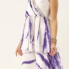 Teen Girls White Tie N Dye Indo Western Co Ords Set Party Wear