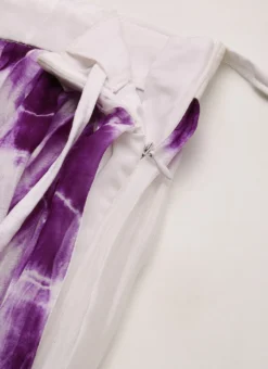 Skirt From White Viscose Tie N Dye Co Ords Set After Six Wear -Mahra Clothing Shop White Viscose Tie N Dye Co Ords Set IWBS02211253 rrc3