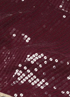 Wine Georgette Embroidered Handkerchief Gown Festive Wear -Mahra Clothing Shop Wine Georgette Embroidered Handkerchief Gown IWBS02302171 rrc1