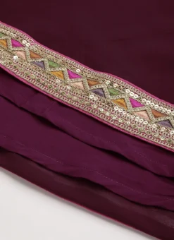 Wine Viscose Embroidered Pink Lehenga Festive Wear -Mahra Clothing Shop Wine Viscose Embroidered Pink Lehenga GHBS02205063 rrc4