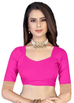 Woven Work Rani Pink Color Cotton Saree Festive Wear -Mahra Clothing Shop Woven Work Rani Pink Color Cotton Saree SASSTSKTELS8585A b