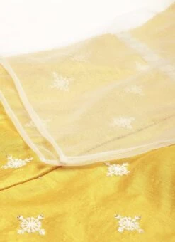 Yellow Art Silk Embroidered Jumpsuit Party Wear -Mahra Clothing Shop Yellow Art Silk Embroidered Jumpsuit DRBS02209681 rrc4
