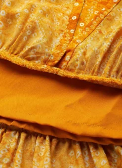 Yellow Digital Printed Maxi Dress Party Wear -Mahra Clothing Shop Yellow Digital Printed Maxi Dress DRBS02110963 rrc2