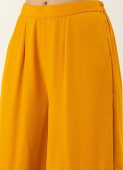 Dupatta From Yellow Digital Printed Alia Cut Sharara Suit After Six Wear -Mahra Clothing Shop Yellow Digital Printed Sharara Suit SLBS02306377 rrc2 1