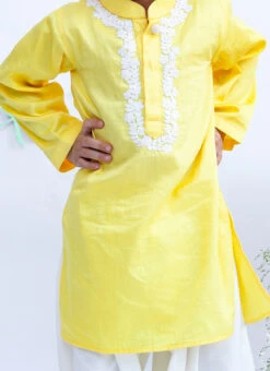 Yellow Dori Kurta Pyjama