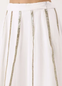 Yellow Embroidered N White Georgette Kali Lehenga Party Wear -Mahra Clothing Shop Yellow Embroidered N White Georgette Kali Lehenga GHBS02201189 rrc2