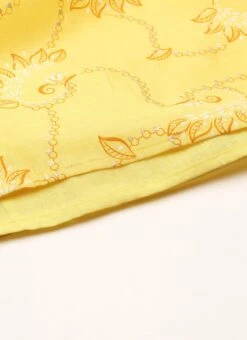 Yellow Foil Printed Jumpsuit Festive Wear -Mahra Clothing Shop Yellow Foil Printed Jumpsuit DRBS02208466 rrc3