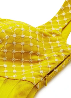 Yellow N Green Embroidered Long Choli Lehenga Festive Wear Party Wear -Mahra Clothing Shop Yellow N Green Embroidered Long Choli Lehenga GHBS02203552 rrc1