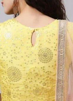 Yellow N Peach Embroidered Lehenga Set Party Wear -Mahra Clothing Shop Yellow N Peach Embroidered Lehenga Set GHBS02001200 rrc2
