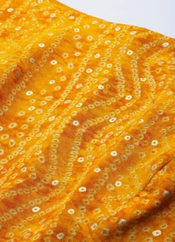 Yellow Printed Viscose Handkerchief Style Dress Festive Wear -Mahra Clothing Shop Yellow Printed Viscose Handkerchief Style Dress DRBS02110941 rrc1