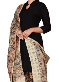 Beige N Black Cotton Patiala Pant After Six Wear