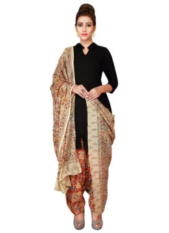 Beige N Red Cotton Patiala Pant After Six Wear -Mahra Clothing Shop beige n red cotton patiala pant wbpat087 u