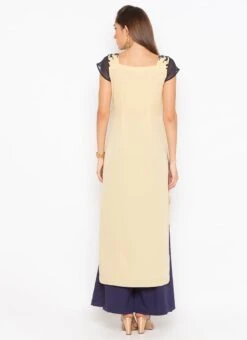 Beige Net Embroidered Kurta Palazzo Set After Six Wear -Mahra Clothing Shop beige net embroidered kurta palazzo set krsmnc1920ks b