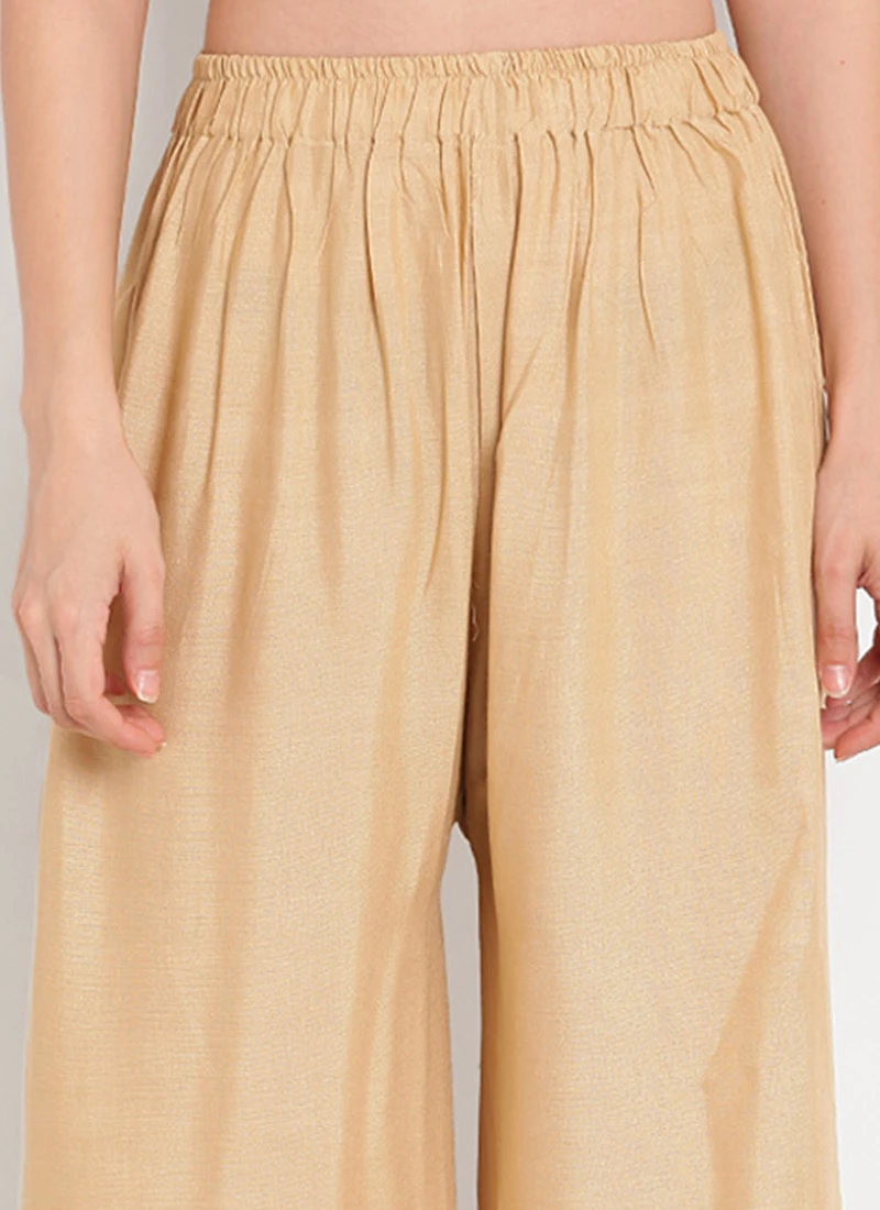 Beige Rayon Palazzo Pant Work Wear 1 Beige Rayon Palazzo Pant Work Wear