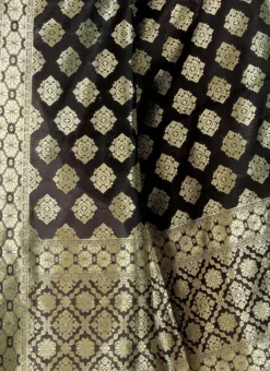 Black Art Silk Benarasi Dupatta Party Wear