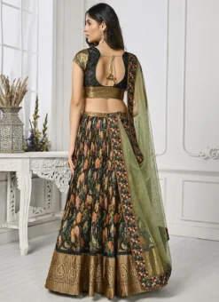 Black Art Silk Digital Print A Line Lehenga Festive Wear -Mahra Clothing Shop black art silk digital print a line lehenga ghsjssbsl1640 b