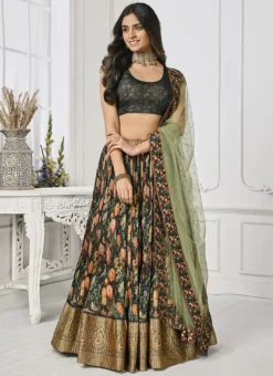Black Art Silk Digital Print A Line Lehenga Festive Wear -Mahra Clothing Shop black art silk digital print a line lehenga ghsjssbsl1640 u